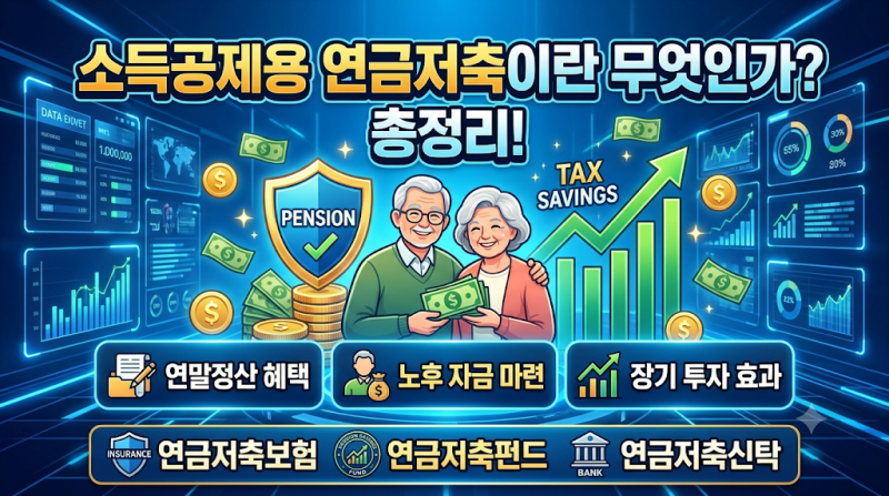 소득공제용연금저축이란? 추천·비교·가입방법과 세액공제까지 총정리