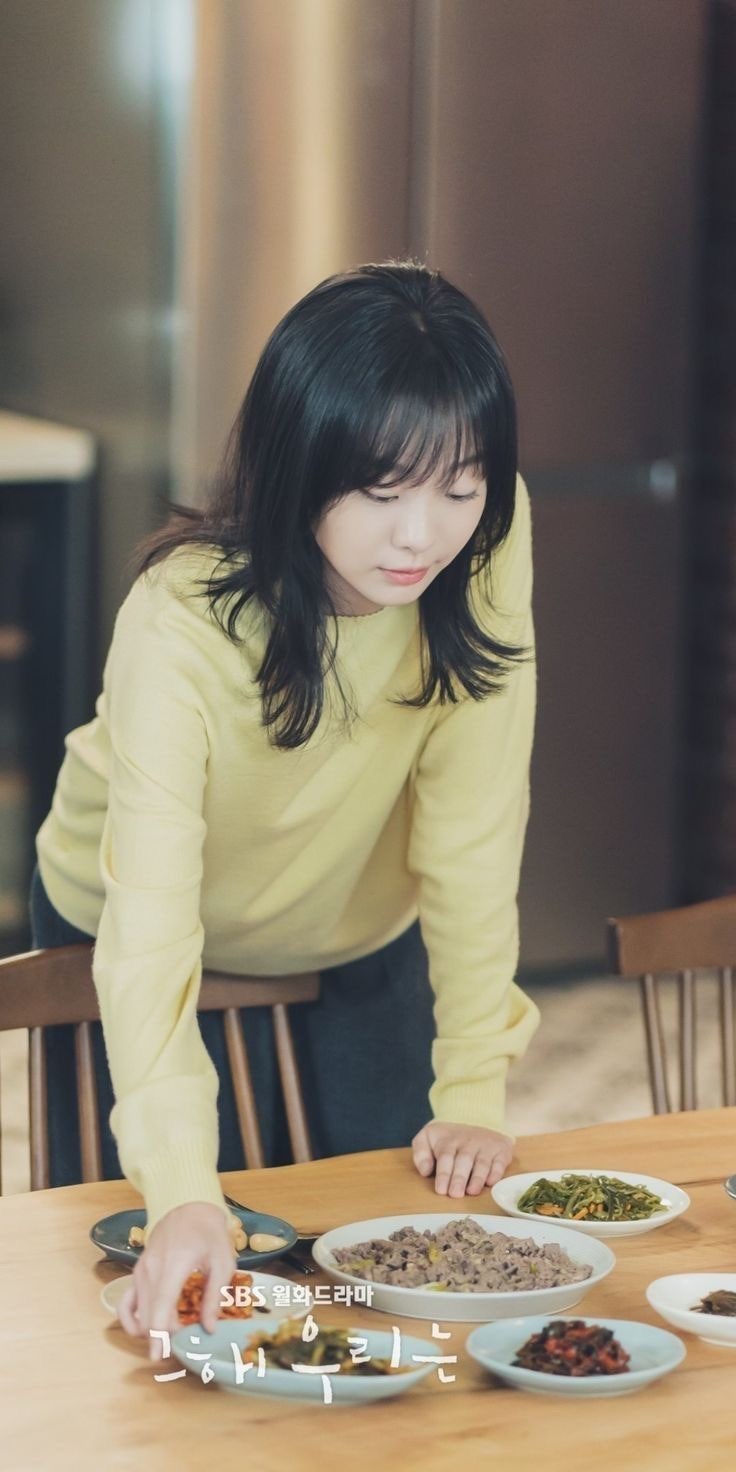 김다미 중단발 펌 스타일, 가을맞이 분위기 여신 변신 추천