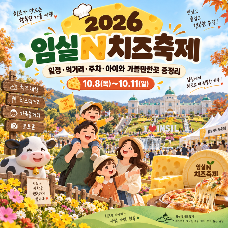 2026 임실N치즈축제 일정·먹거리·주차·아이와 가볼만한곳 꿀팁 총정리