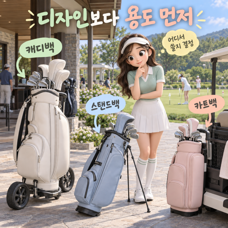여성골프가방 무게 비교, 여성골프백 골프파우치 고르는 기준 정리했어요