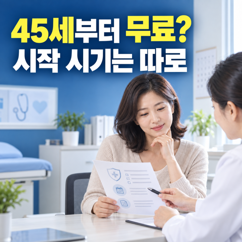 “45세부터 대장내시경 무료라는데…” 나는 언제 국가검진 대상이 될까?
