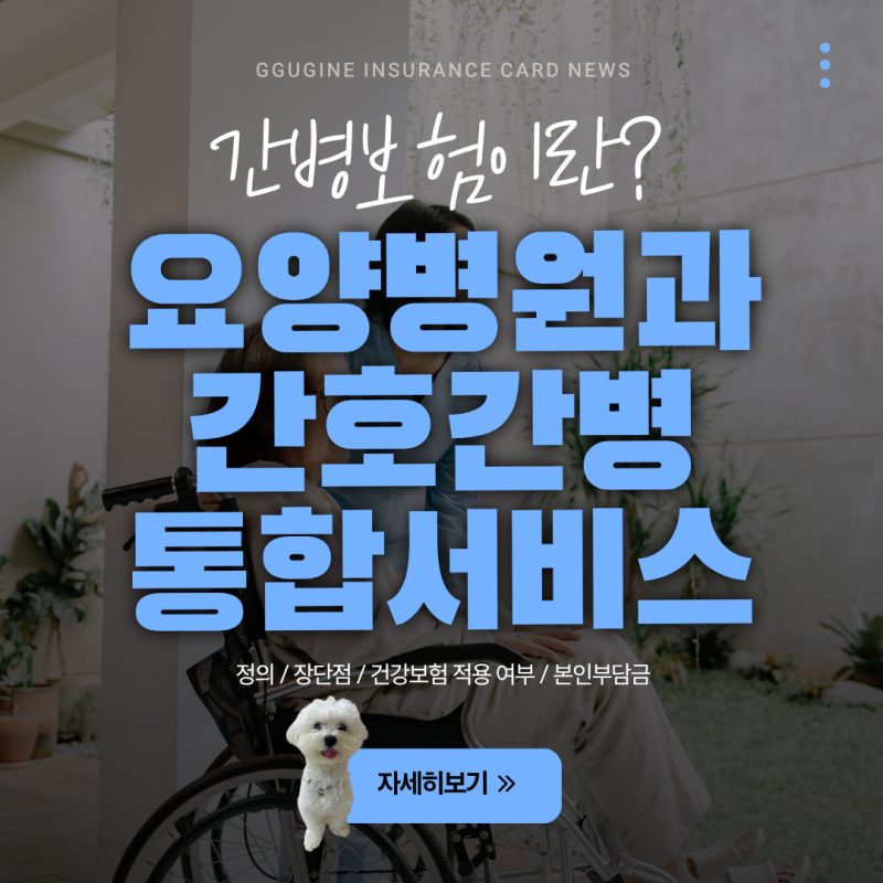 간병인 비용 부담 줄이는 법! 간호간병통합서비스 vs 요양병원 간병 차이점 총정리