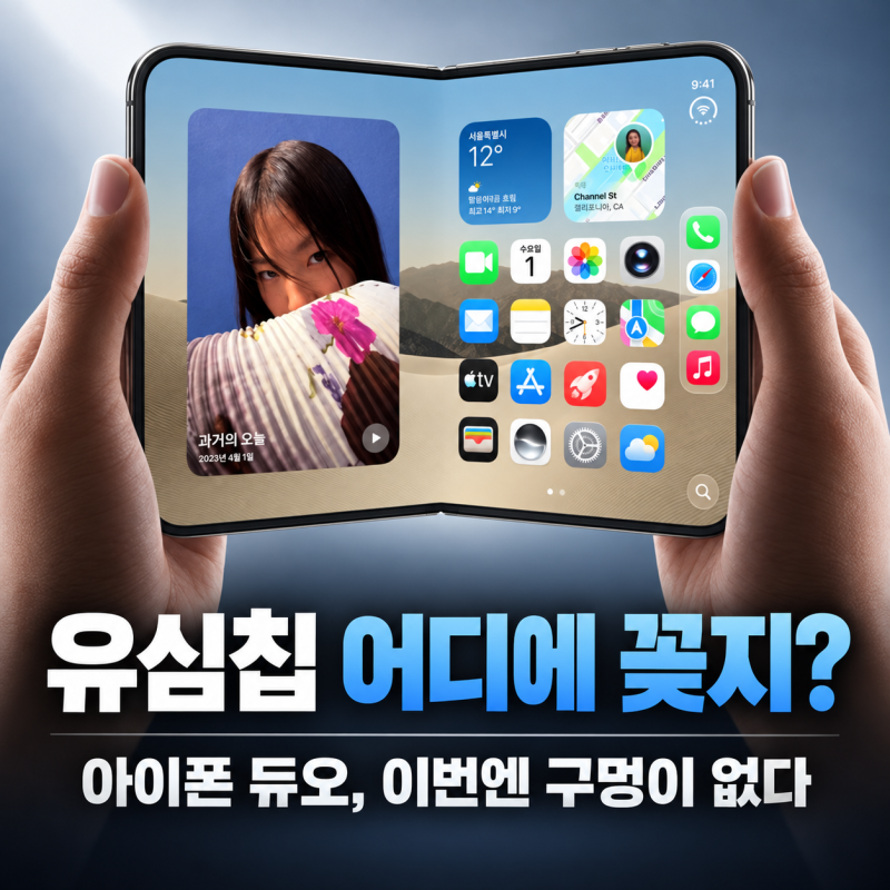 최고 사양 500만원대 아이폰 듀오, 유심칩 어디에 꽂지?… 이번엔 아예 구멍이 없다