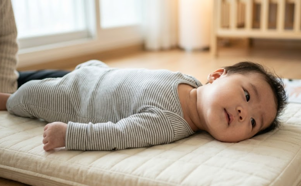 아기 고개 한쪽으로만 돌려요, 단순 습관일까? 사경·사두증 구별법