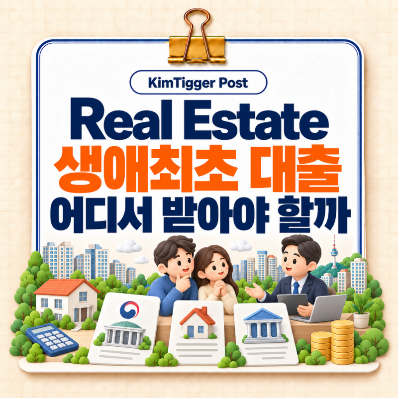생애최초 대출, 디딤돌이 무조건 유리할까? 보금자리론·은행 주담대 선택법