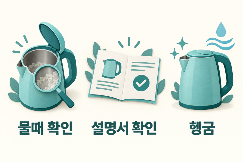 커피포트 세척, 물때 제거 전 모델별 식초 사용법을 확인하세요