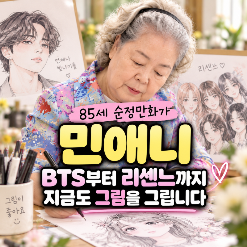 You Quiz ミン・アニー作家って誰？85歳の純情漫画家がBTS・リセンヌを描く理由