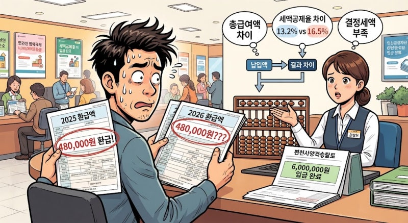 연금저축 세액공제 한도 2026, 600만원을 넣어도 환급액이 달라지는 이유