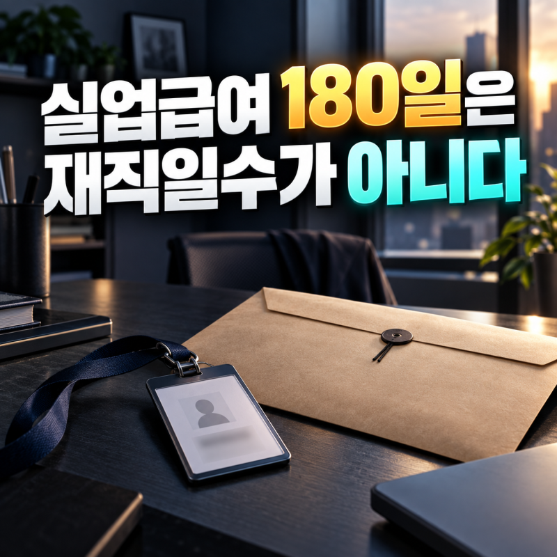 실업급여 180일은 재직일수가 아니라 피보험 단위기간입니다