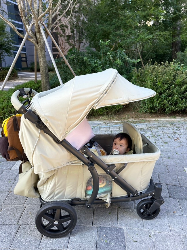 2인용 쌍둥이 유모차 추천 유아웨건 폼포라 레스트 등하원 만능템