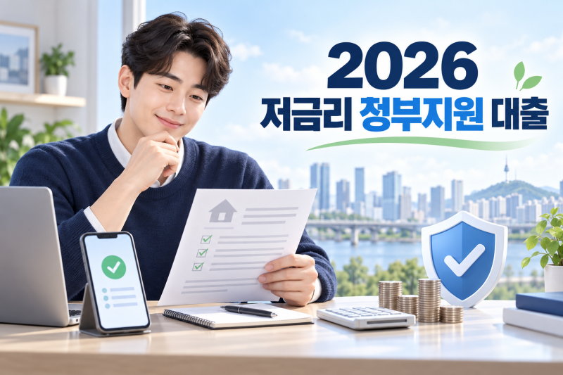2026 저금리 대출 찾는 방법｜정부지원 대출·햇살론 신청조건 총정리