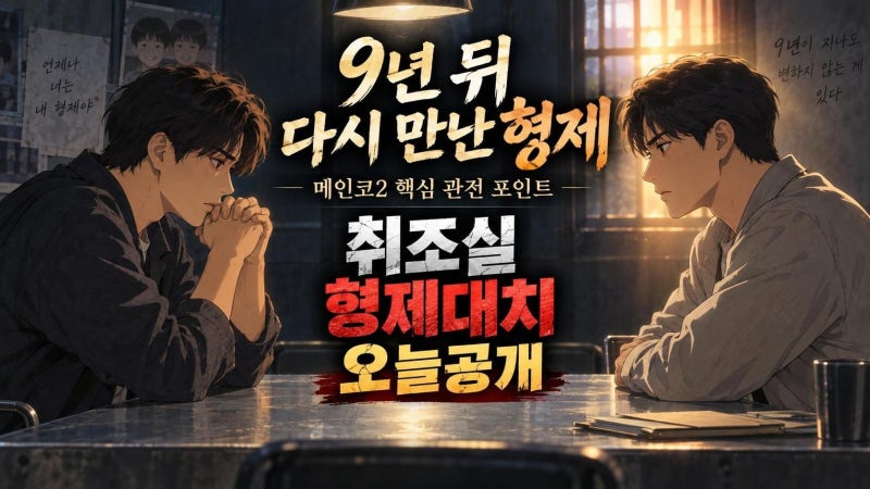 현빈 우도환 메인코2 오늘 공개, 취조실에서 다시 만난 형제의 진짜 관전 포인트