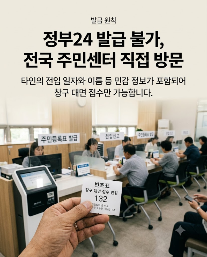 전입세대확인서 인터넷 발급 안 되는 이유? 주민센터 열람원 필요서류 총정리