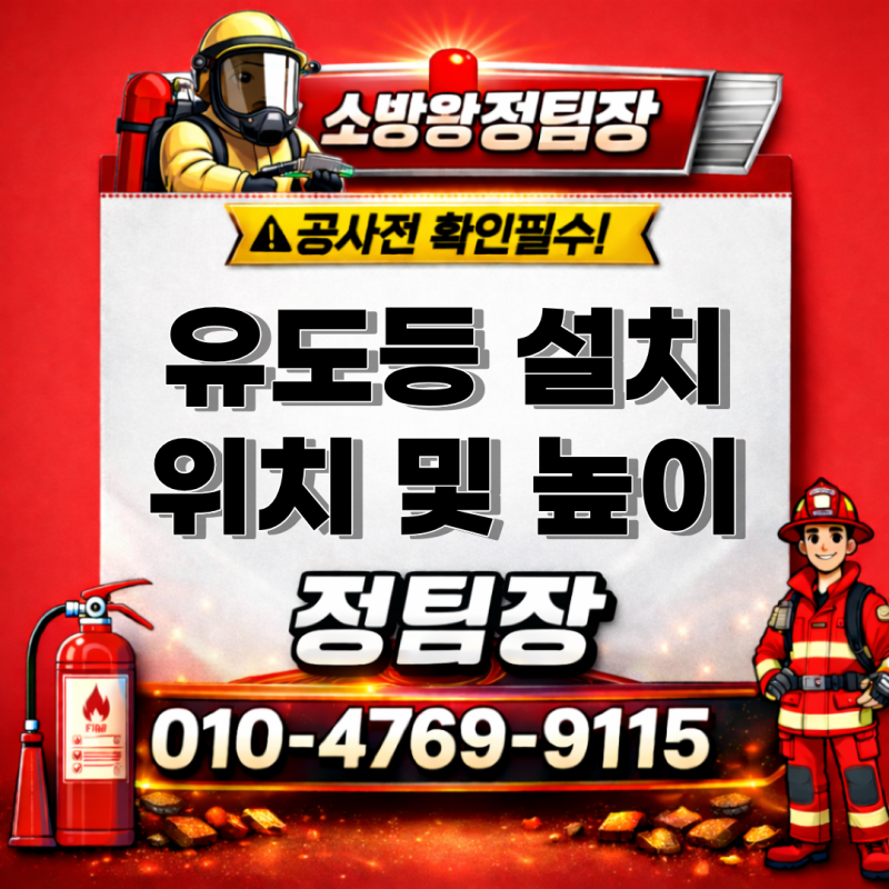 마포구 피난구유도등 vs 통로유도등 설치 위치 및 높이 기준 총정리