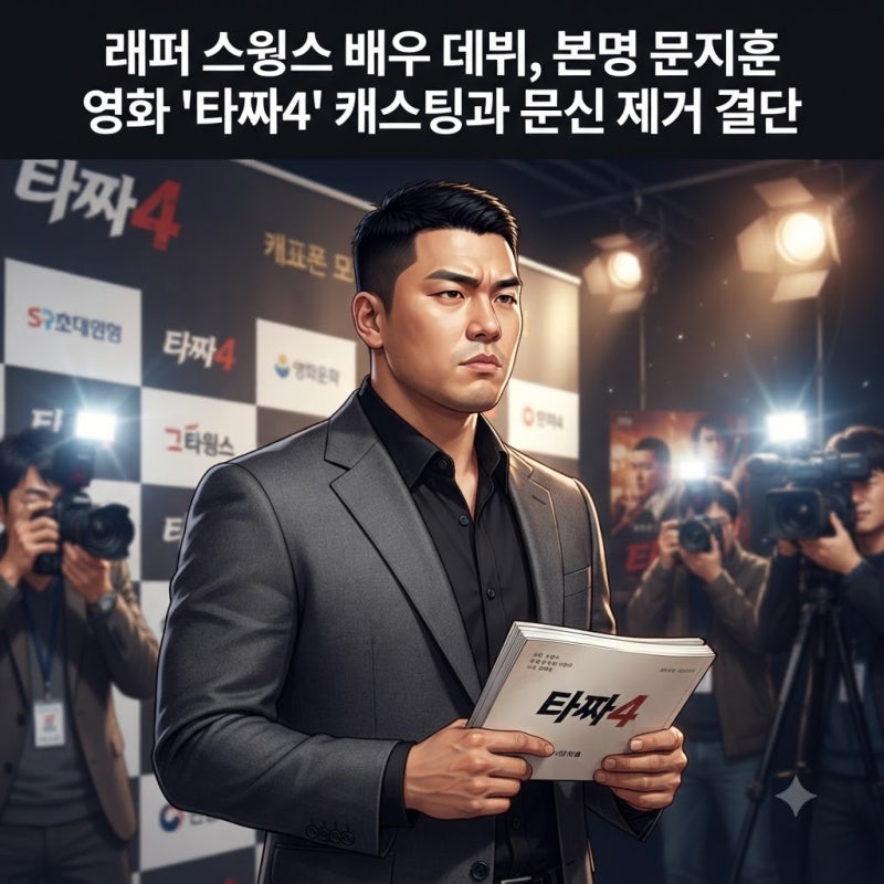 래퍼 스윙스 배우 데뷔 | 본명 문지훈 영화 '타짜4' 캐스팅 문신 제거와 제작자 행보