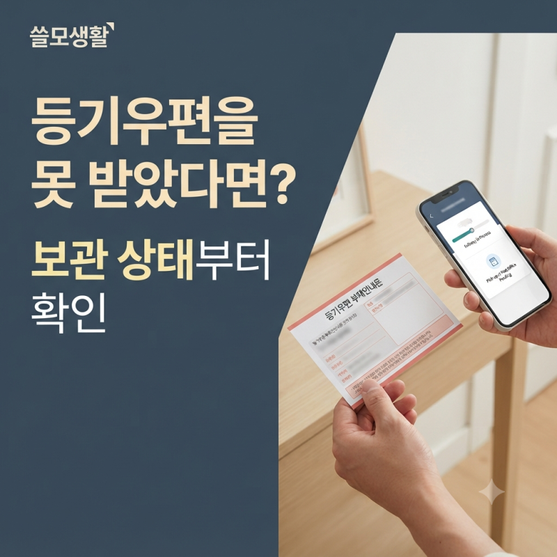 등기우편을 못 받았다면? 배달예고 문자와 보관 우체국부터 확인하세요!
