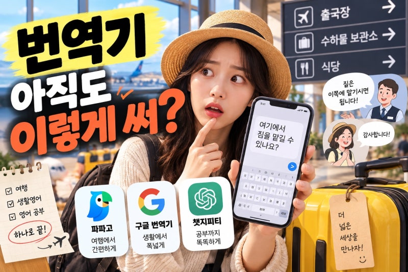 번역기 추천부터 영어 공부법까지, 파파고·구글·챗GPT를 상황별로 제대로 쓰는 법