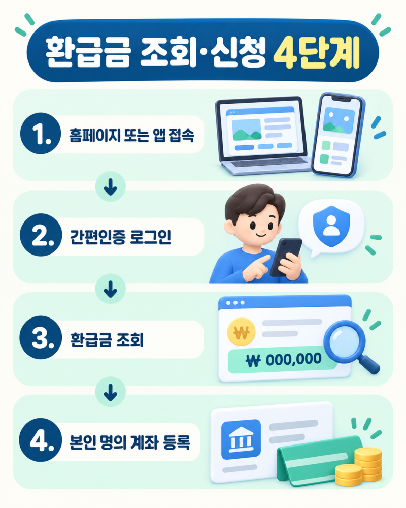 2027년 국민건강보험료 환급금 신청 방법 및 환급액 조회 (본인부담상한제)