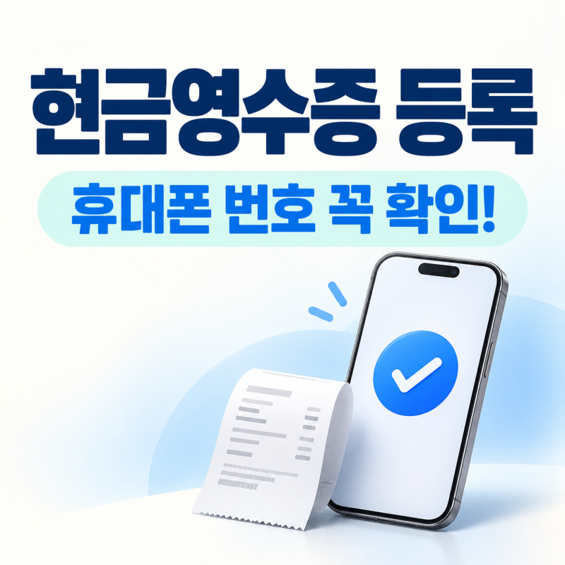 현금영수증 했는데 조회가 안 된다면? 홈택스 휴대전화번호 등록방법