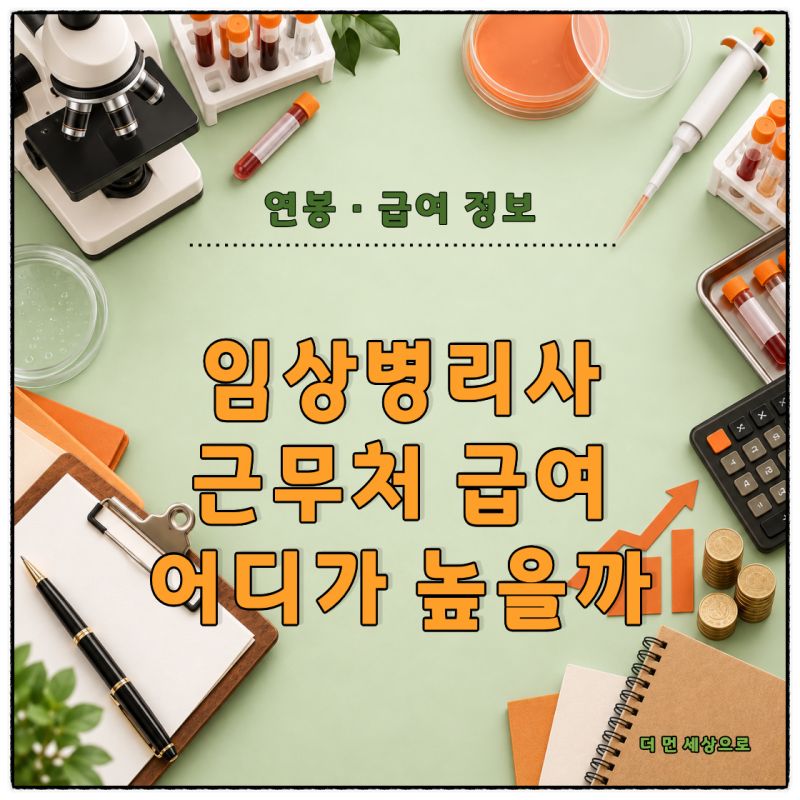 임상병리사 연봉 얼마일까? 병원·검진센터·수탁검사기관 취업 차이