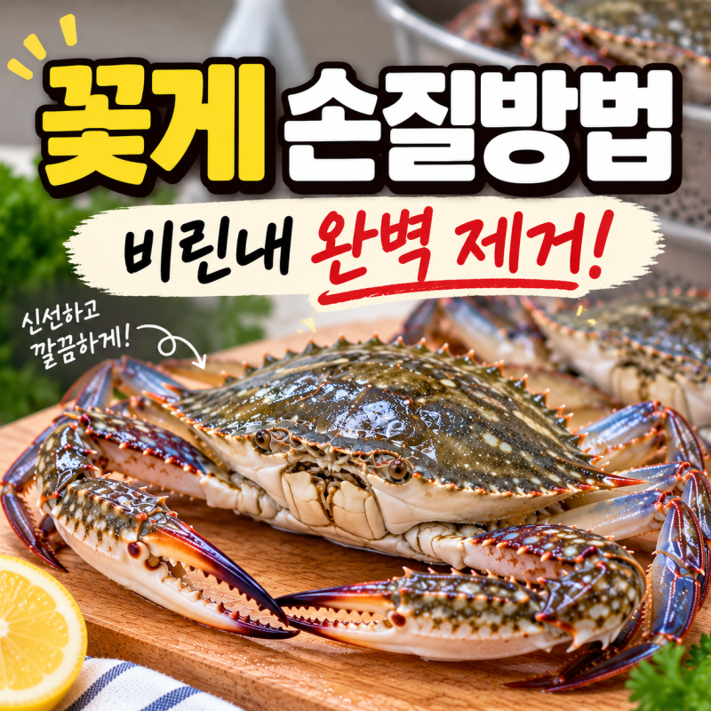꽃게 손질방법｜비린내 없이 쉽게 손질하는 순서 총정리