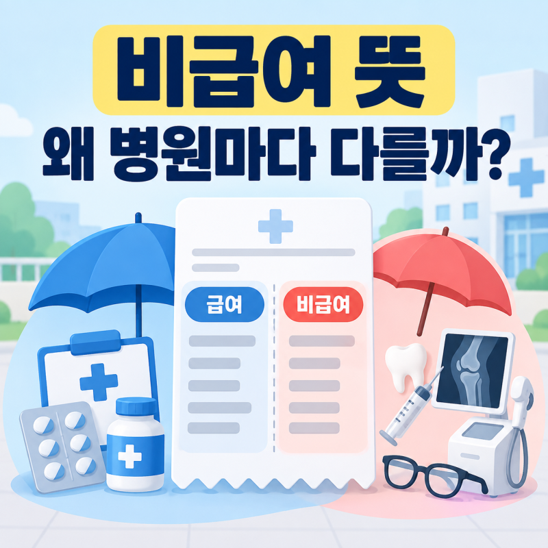 비급여 뜻, 건강보험이 적용되지 않는 진료비는 왜 생길까?