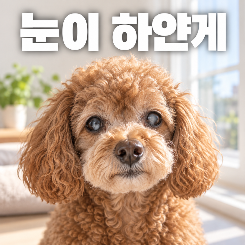 강아지 백내장 초기 증상과 수술 시기, 노령견 눈 관리와 산책 주의점