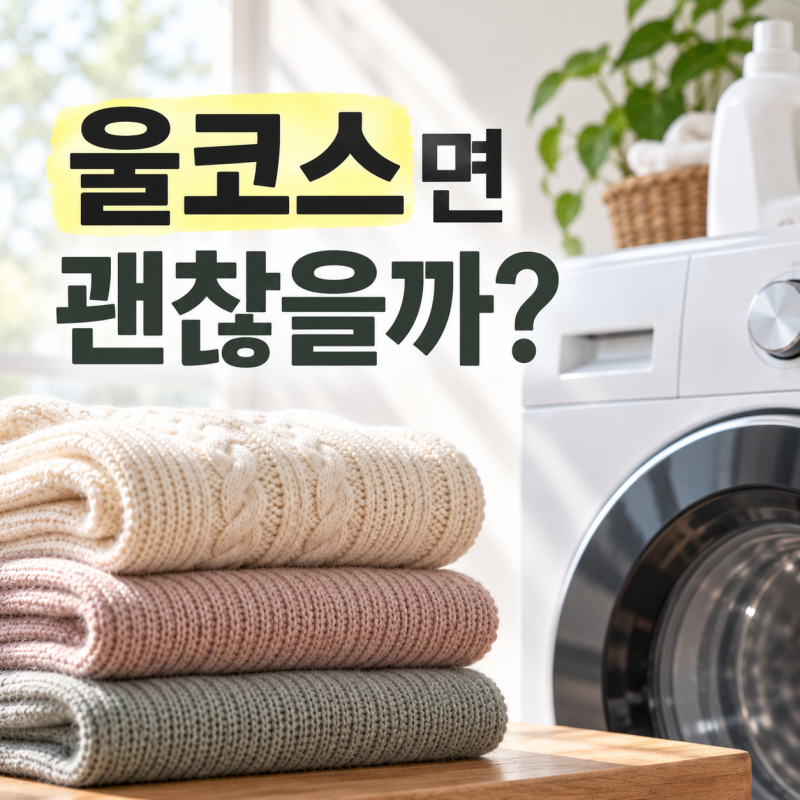 니트 세탁기 돌려도 될까?｜울코스·탈수·줄어듦까지