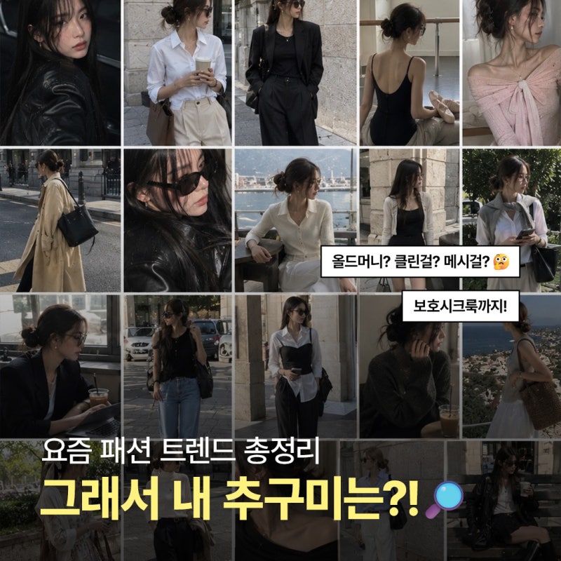 핀터레스트와 AI로 내 추구미 찾기 & 출근룩 적용법 (올드머니, 클린걸, 메시걸, 보호시크 뜻)