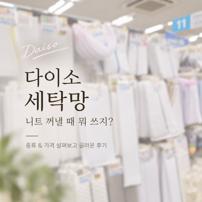 다이소 니트 세탁망 종류 가격 살펴보고 골라온 후기