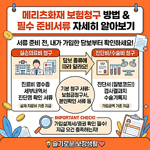 메리츠화재 보험청구 방법 기본 준비서류 자세히 알아보기