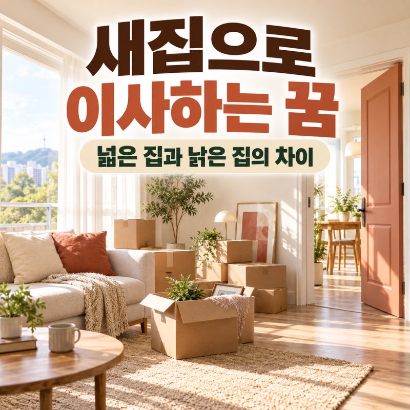 새집으로 이사하는 꿈｜전통 꿈해몽에서 넓은 집과 낡은 집의 차이