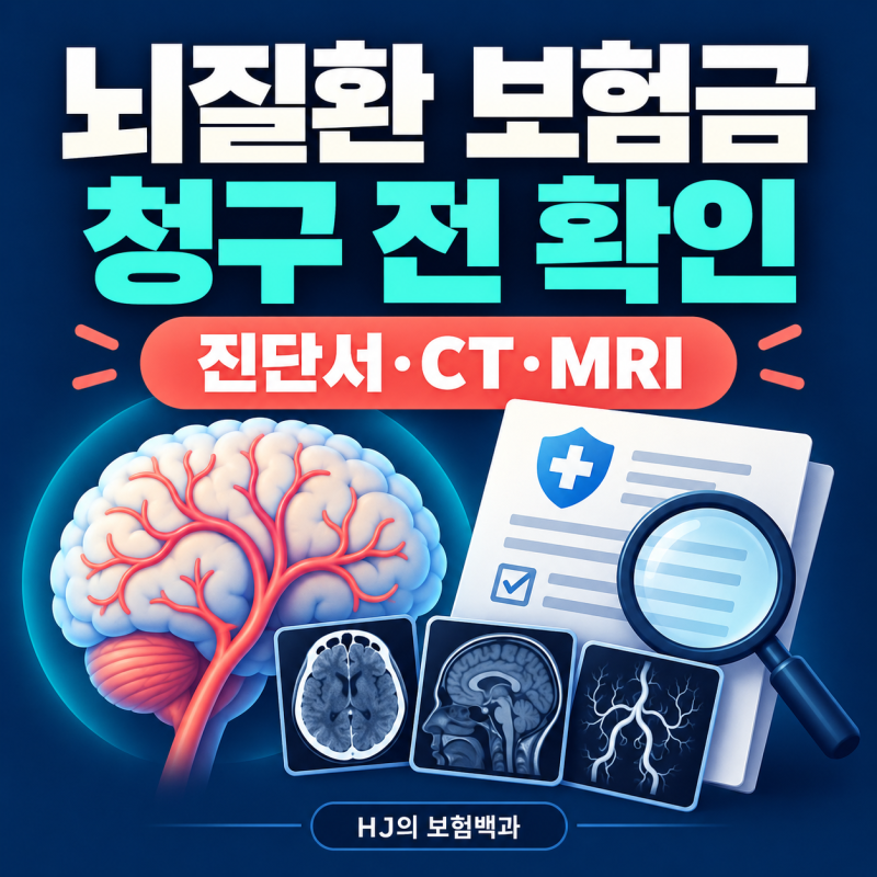 뇌질환 보험금 청구, 뇌출혈·뇌경색 진단비 서류와 검사결과 확인하기