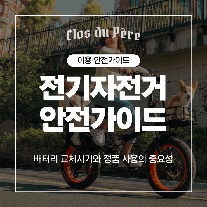 전기자전거 배터리 교체 시기 및 비용, 정품 배터리 사용의 중요성