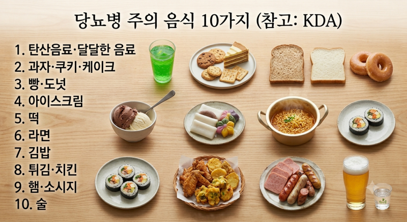건강에 좋은 줄 알았는데 혈당을 올린다? 당뇨에 피해야 할 음식 10가지