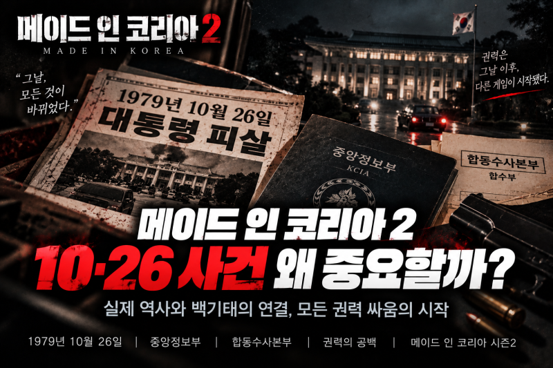 메이드 인 코리아2 10·26 사건 왜 중요할까? 실제 역사와 백기태의 연결