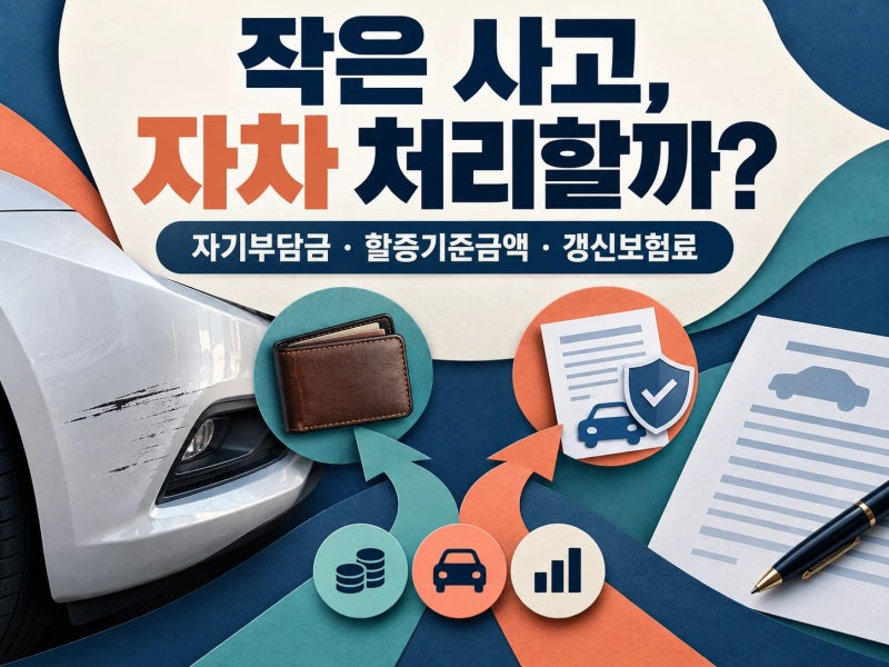 작은 사고를 자차 처리할까? 수리비만 말고 다음 보험료까지