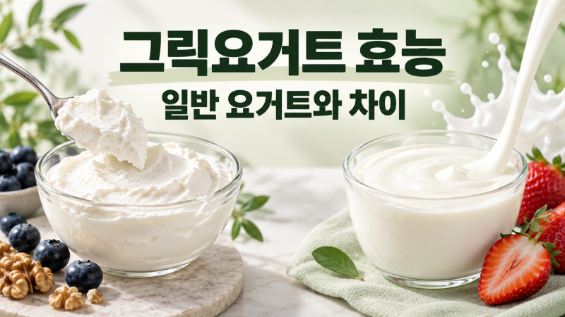 그릭요거트 효능, 일반 요거트와 어떤 차이가 있을까?
