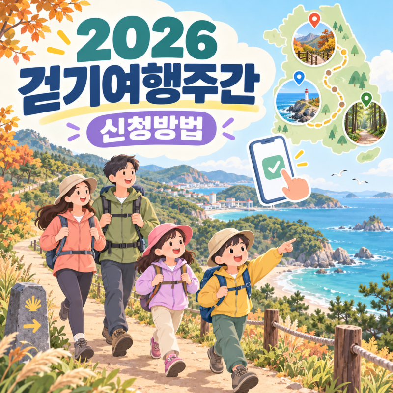 "2026년 걷기여행주간 신청방법" 전국 코리아둘레길 행사 어디가 좋을까?