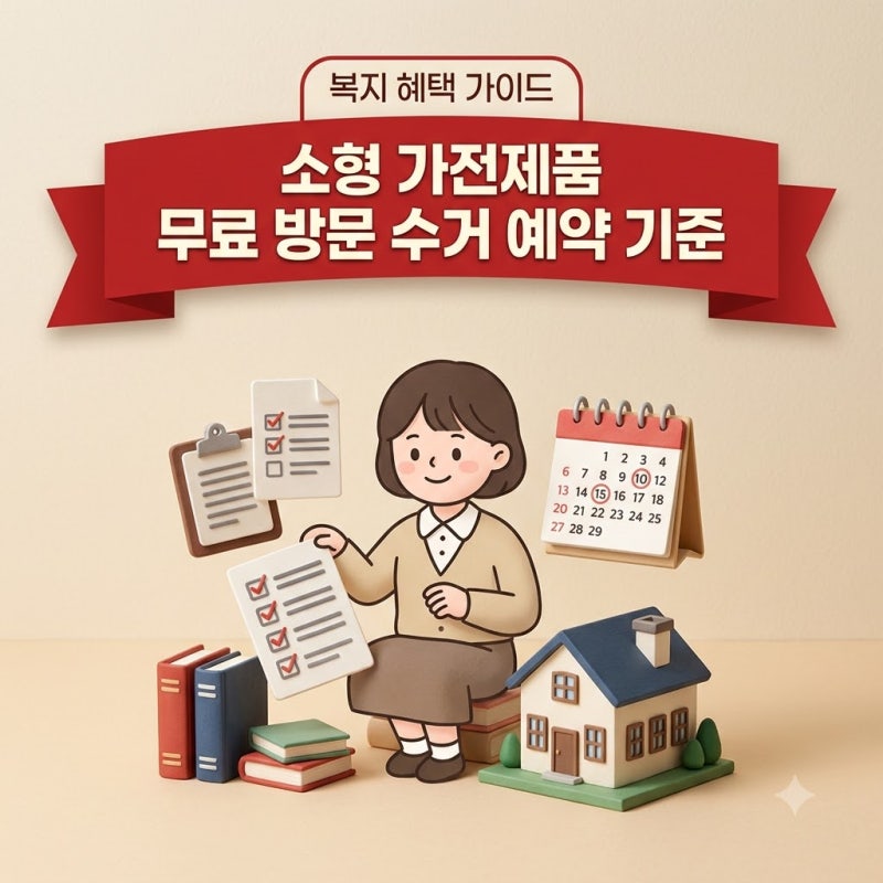 폐가전제품 무상방문수거 소형가전 배출 예약 기준