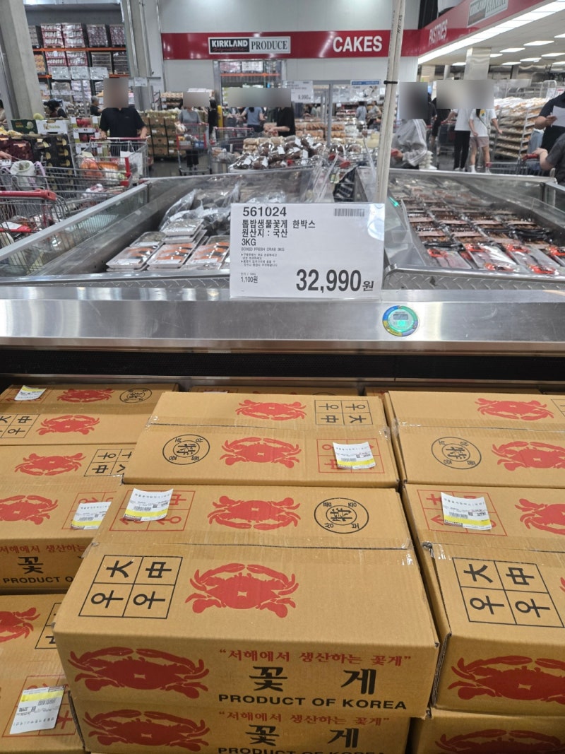 코스트코 톱밥 생물 꽃게 ㅣ 세종 코스트코 꽃게 3kg 32,990원!!!! 금어기 풀린 꽃게! 이 가격이....