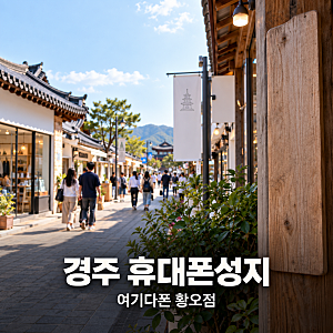 경주 휴대폰성지 여기다폰 황오점｜경주중심상가 시장사거리 위치