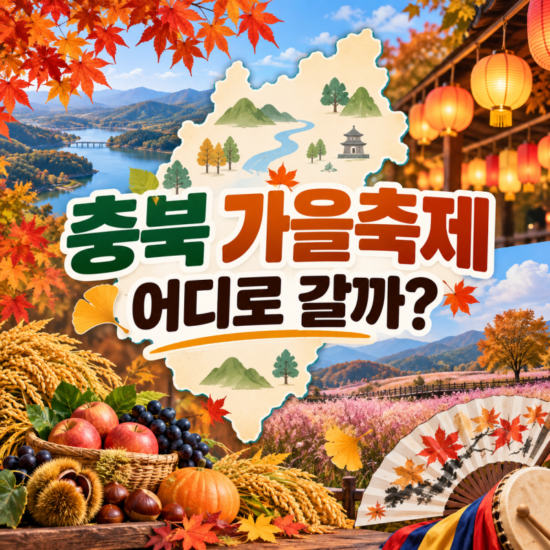 2026 충북 가을축제 일정 총정리｜청주·제천·증평·보은·영동 어디로 갈까?