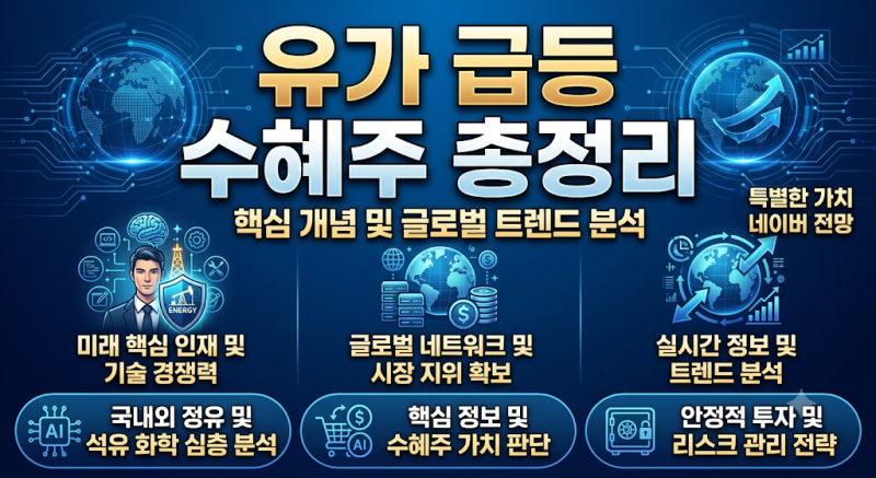 국제유가 폭등하면 어떤 주식이 움직일까? 유가 급등 수혜주 총정리