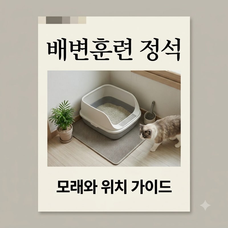 배변 훈련의 정석 고양이 모래 선택부터 화장실 위치 배치까지