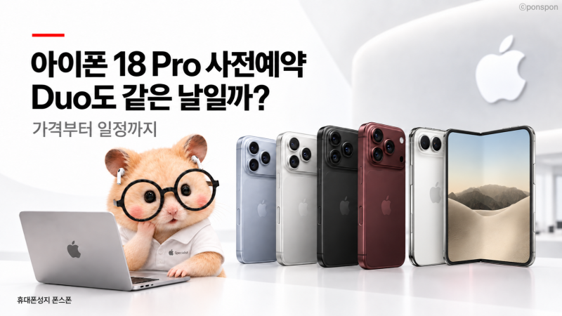 아이폰 18Pro 사전예약, Duo도 같은 날일까? 가격부터 확인