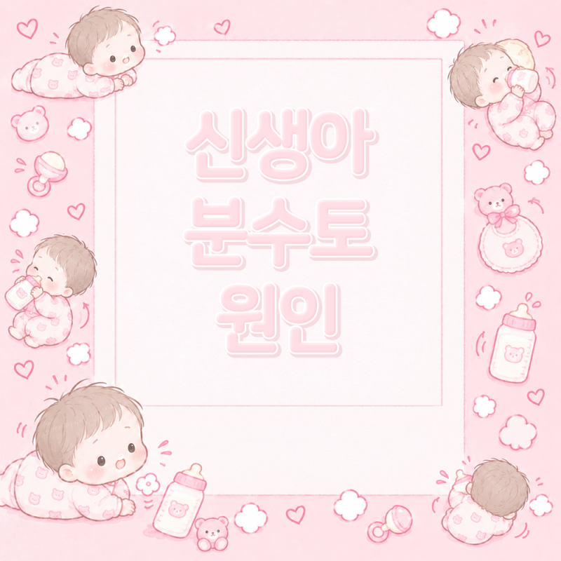 신생아 분수토 원인과 대처법, 분수토 후 수유해도 될까?