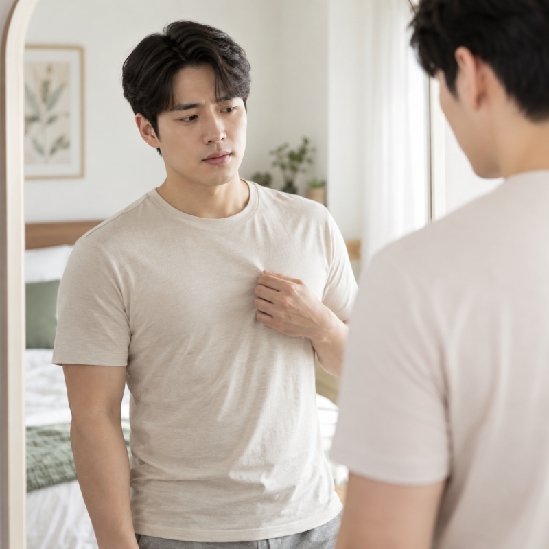 울산 여유증 가슴이 돌출돼 보이는 원인과 치료방법은