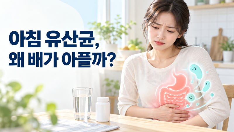 아침에 유산균을 먹으면 배가 아프고 설사하는 이유와 대처법