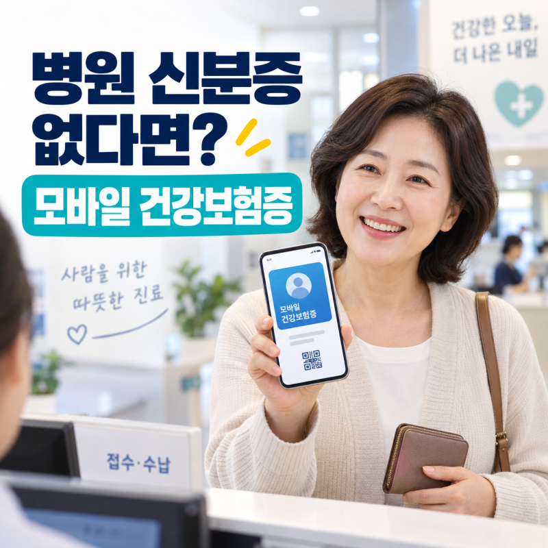 병원 갔는데 신분증 없다면? 모바일 건강보험증 발급·본인확인 예외 총정리